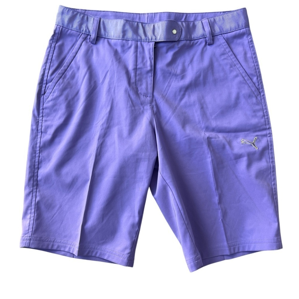 PUMA Purple Women’s Bermuda Golf Shorts Size 4 - Picture 1 of 8